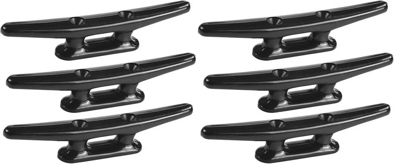 Mxeol Boat Cleat Dock Nylon Cleats,4 Inch 5 Inch 6 Inch 8 Inch,Kayak Rope Cleat Black for Boat Docks,Kayaks,Marine,Nautical Decor,4 Pack - Image 1